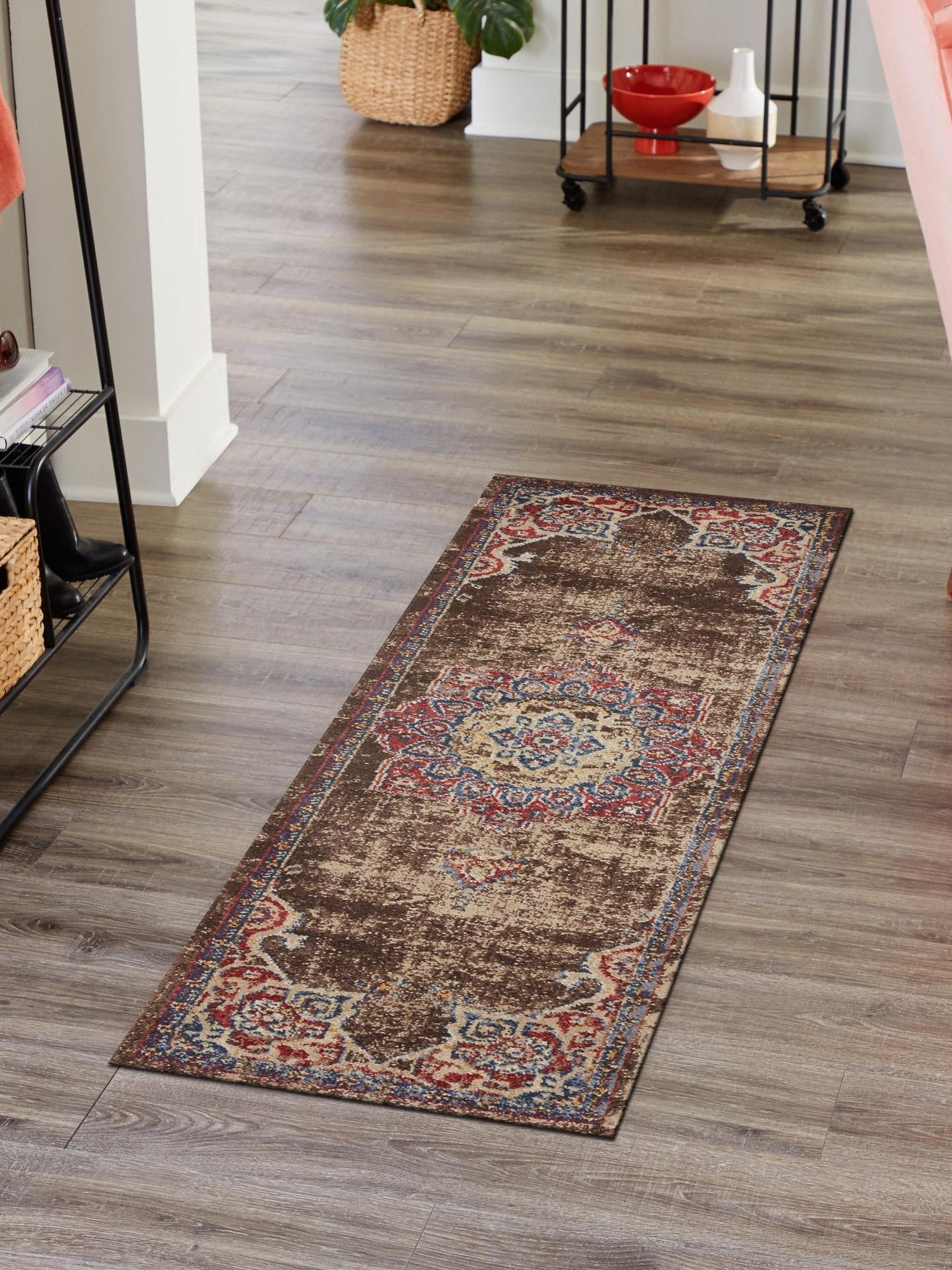 Chocolate Brown 2' 7 x 10' Utopia Runner Area Rug Traditional Vintage Persian Inspired Vivid Color Durable Carpet for Unique Interiors for Sale at Rug Engine