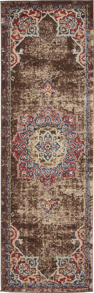 Chocolate Brown 2' x 6' 1 Utopia Runner Area Rug Traditional Vintage Persian Inspired Vivid Color Durable Carpet for Unique Interiors for Sale at Rug Engine