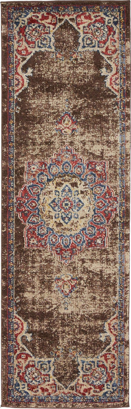 Chocolate Brown 2' x 6' 1 Utopia Runner Area Rug Traditional Vintage Persian Inspired Vivid Color Durable Carpet for Unique Interiors for Sale at Rug Engine