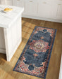 Dark Blue 2' 7 x 12' Utopia Runner Area Rug Traditional Vintage Persian Inspired Vivid Color Durable Carpet for Unique Interiors for Sale at Rug Engine