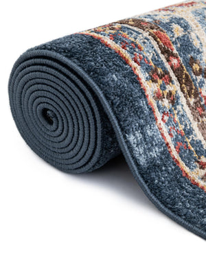 Dark Blue 2' x 8' Utopia Runner Area Rug Traditional Vintage Persian Inspired Vivid Color Durable Carpet for Unique Interiors for Sale at Rug Engine