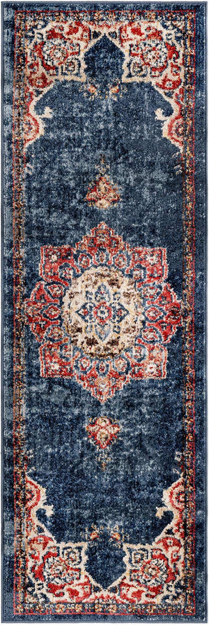 Dark Blue 2' x 6' 1 Utopia Runner Area Rug Traditional Vintage Persian Inspired Vivid Color Durable Carpet for Unique Interiors for Sale at Rug Engine