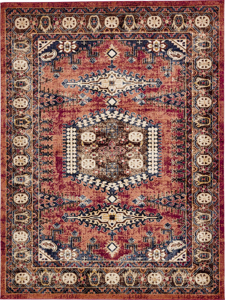 Terracotta 9' x 12' 2 Utopia Rectangle Area Rug Traditional Vintage Persian Inspired Vivid Color Durable Carpet for Unique Interiors for Sale at Rug Engine