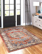 Terracotta 6' 1 x 9' Utopia Rectangle Area Rug Traditional Vintage Persian Inspired Vivid Color Durable Carpet for Unique Interiors for Sale at Rug Engine