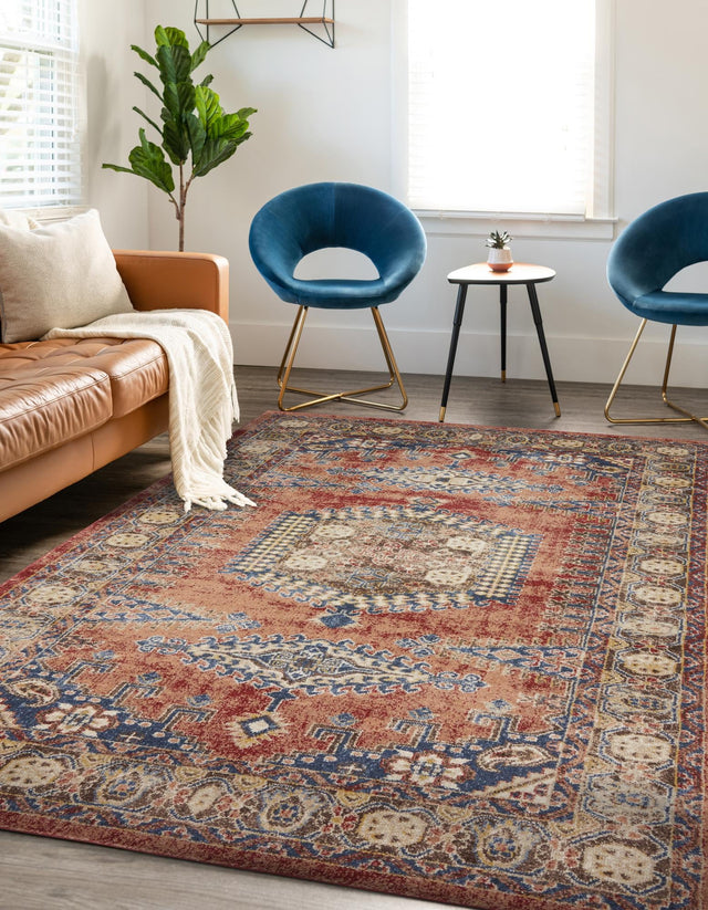 Terracotta 10' x 13' 1 Utopia Rectangle Area Rug Traditional Vintage Persian Inspired Vivid Color Durable Carpet for Unique Interiors for Sale at Rug Engine