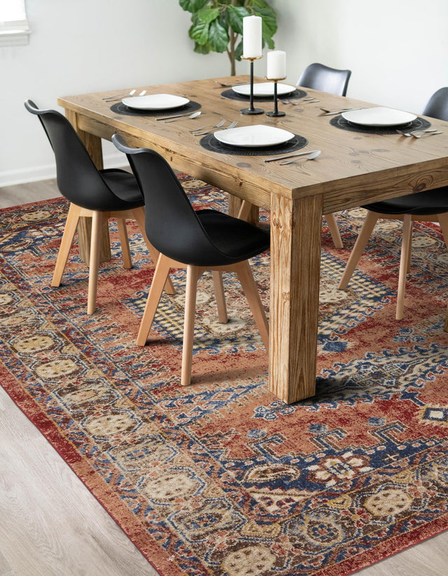 Terracotta 10' x 14' 1 Utopia Rectangle Area Rug Traditional Vintage Persian Inspired Vivid Color Durable Carpet for Unique Interiors for Sale at Rug Engine