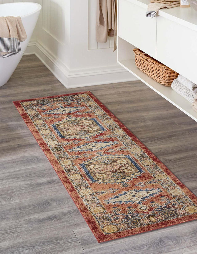 Terracotta 2' 7 x 13' 1 Utopia Runner Area Rug Traditional Vintage Persian Inspired Vivid Color Durable Carpet for Unique Interiors for Sale at Rug Engine