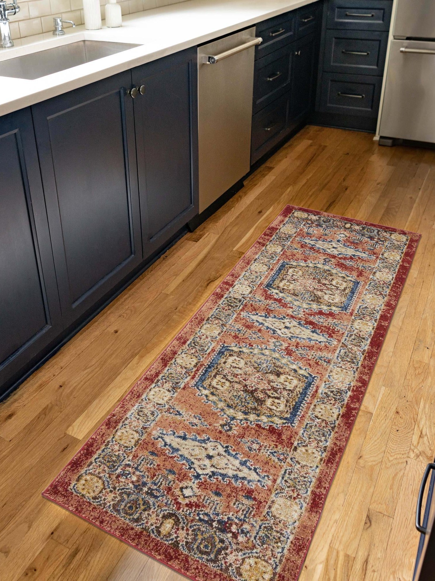 Terracotta 2' 7 x 13' 1 Utopia Runner Area Rug Traditional Vintage Persian Inspired Vivid Color Durable Carpet for Unique Interiors for Sale at Rug Engine