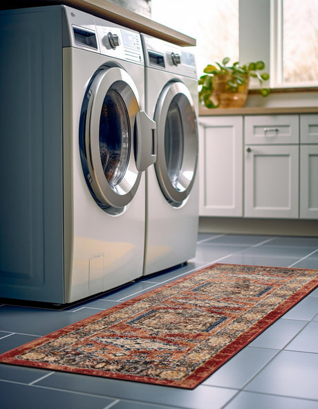Terracotta 2' 7 x 13' 1 Utopia Runner Area Rug Traditional Vintage Persian Inspired Vivid Color Durable Carpet for Unique Interiors for Sale at Rug Engine