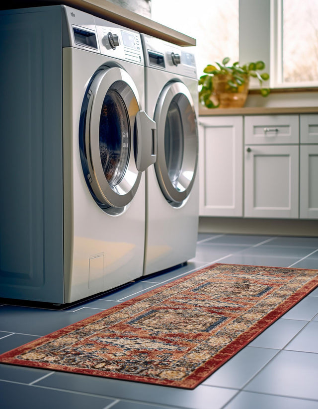 Terracotta 2' 7 x 13' 1 Utopia Runner Area Rug Traditional Vintage Persian Inspired Vivid Color Durable Carpet for Unique Interiors for Sale at Rug Engine