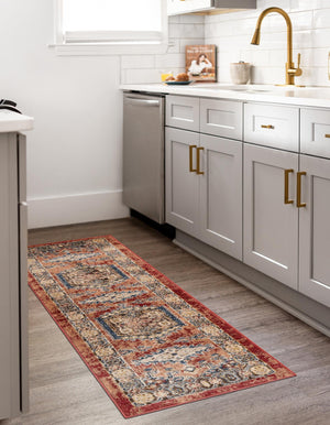 Terracotta 2' 7 x 13' 1 Utopia Runner Area Rug Traditional Vintage Persian Inspired Vivid Color Durable Carpet for Unique Interiors for Sale at Rug Engine