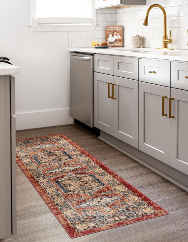 Terracotta 2' 7 x 13' 1 Utopia Runner Area Rug Traditional Vintage Persian Inspired Vivid Color Durable Carpet for Unique Interiors for Sale at Rug Engine