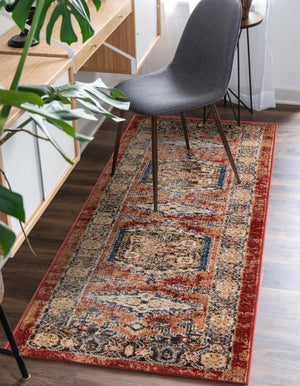 Terracotta 2' 7 x 13' 1 Utopia Runner Area Rug Traditional Vintage Persian Inspired Vivid Color Durable Carpet for Unique Interiors for Sale at Rug Engine