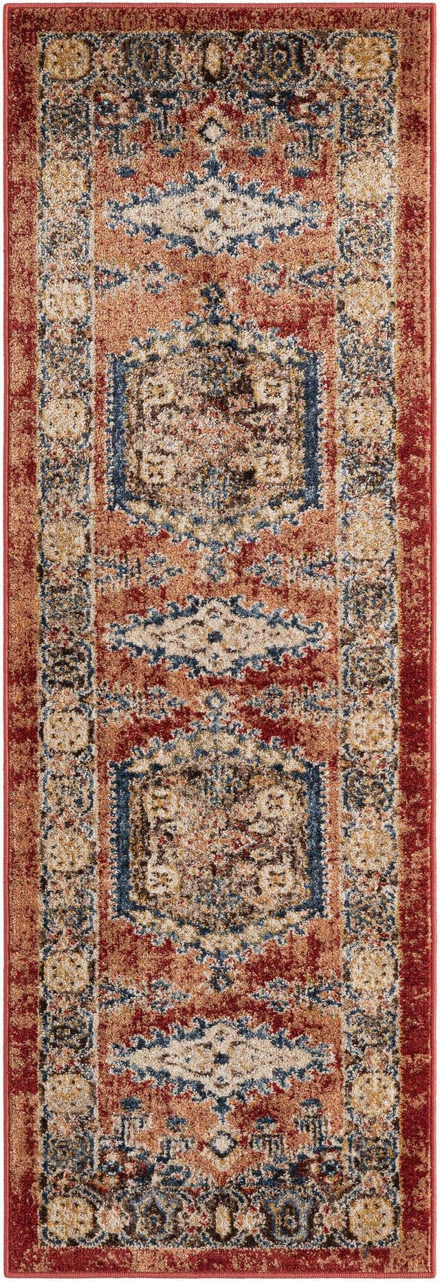 Terracotta 2' x 6' 1 Utopia Runner Area Rug Traditional Vintage Persian Inspired Vivid Color Durable Carpet for Unique Interiors for Sale at Rug Engine