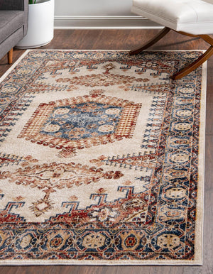 Cream 5' 1 x 8' Utopia Rectangle Area Rug Traditional Vintage Persian Inspired Vivid Color Durable Carpet for Unique Interiors for Sale at Rug Engine