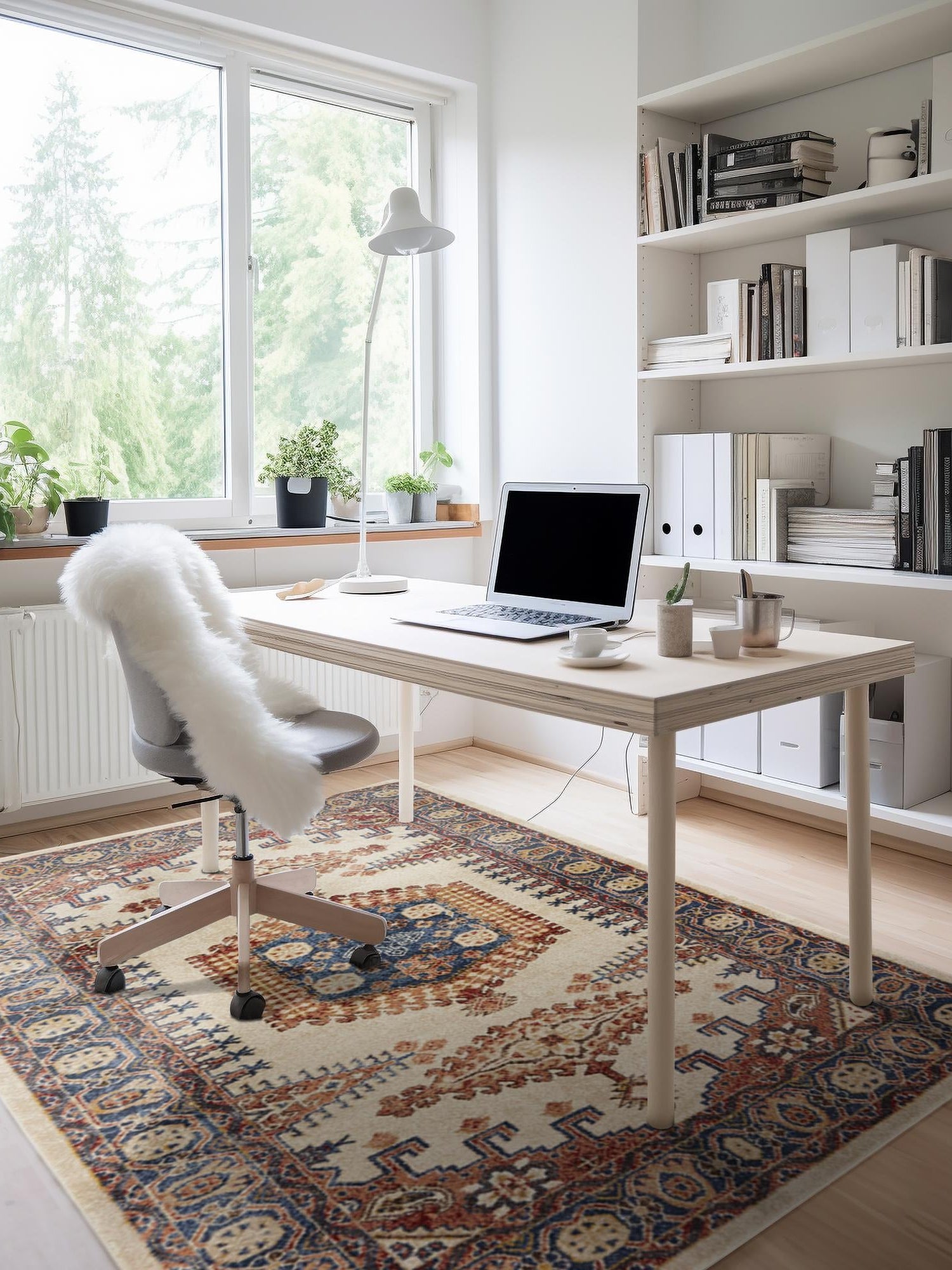 Cream 4' 1 x 6' 1 Utopia Rectangle Area Rug