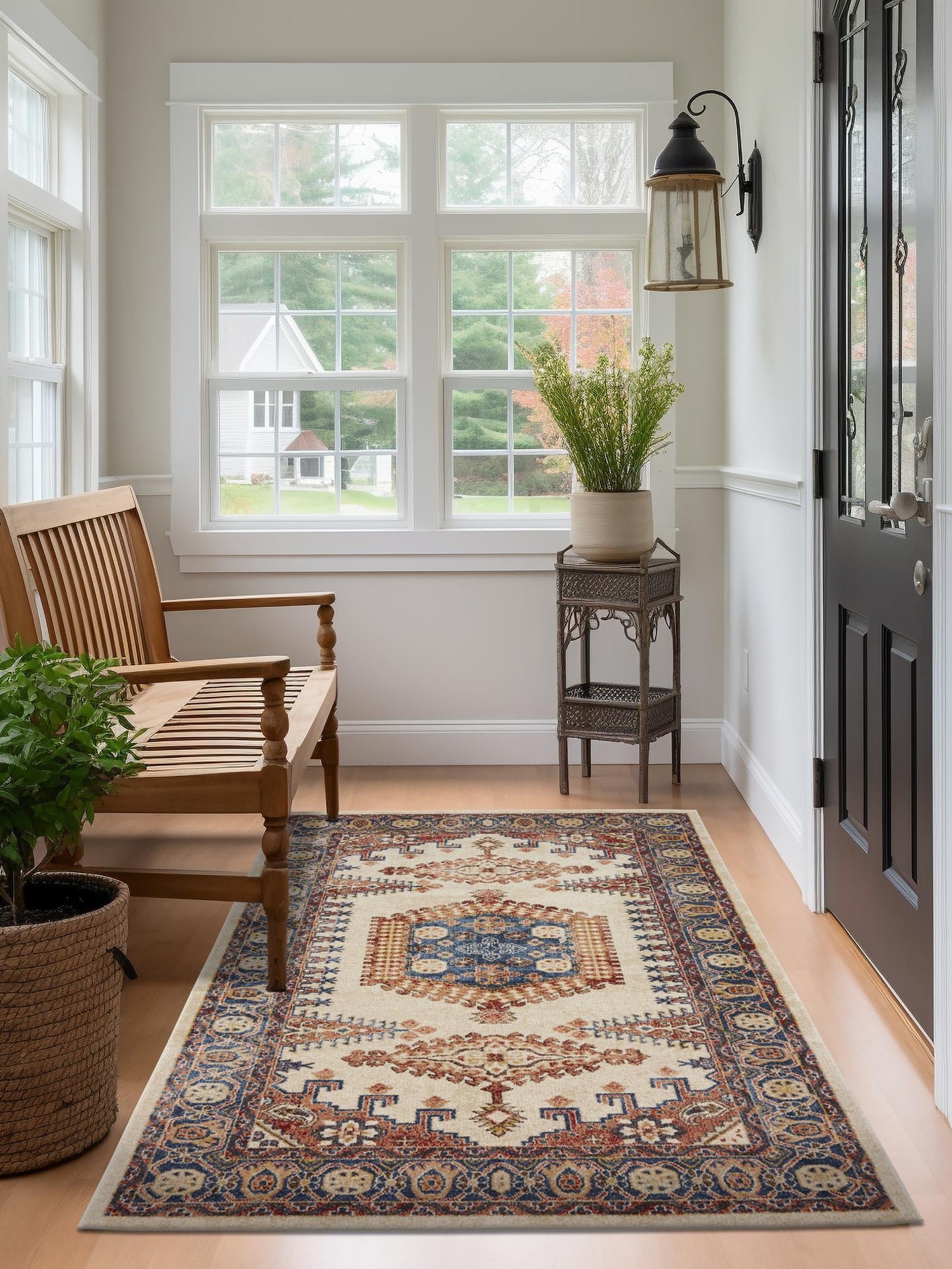 Cream 8' x 10' Utopia Rectangle Area Rug Traditional Vintage Persian Inspired Vivid Color Durable Carpet for Unique Interiors for Sale at Rug Engine