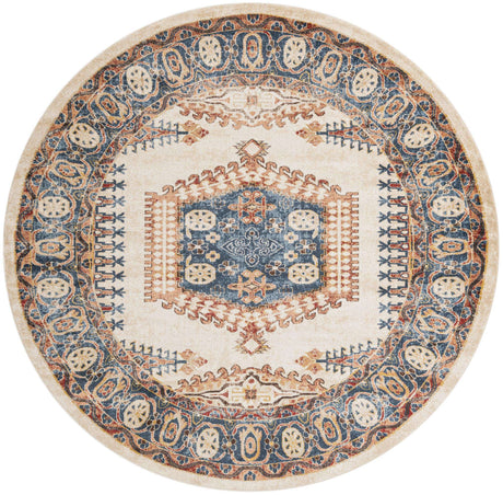 Cream 8' x 8' Utopia Round Area Rug Traditional Vintage Persian Inspired Vivid Color Durable Carpet for Unique Interiors for Sale at Rug Engine