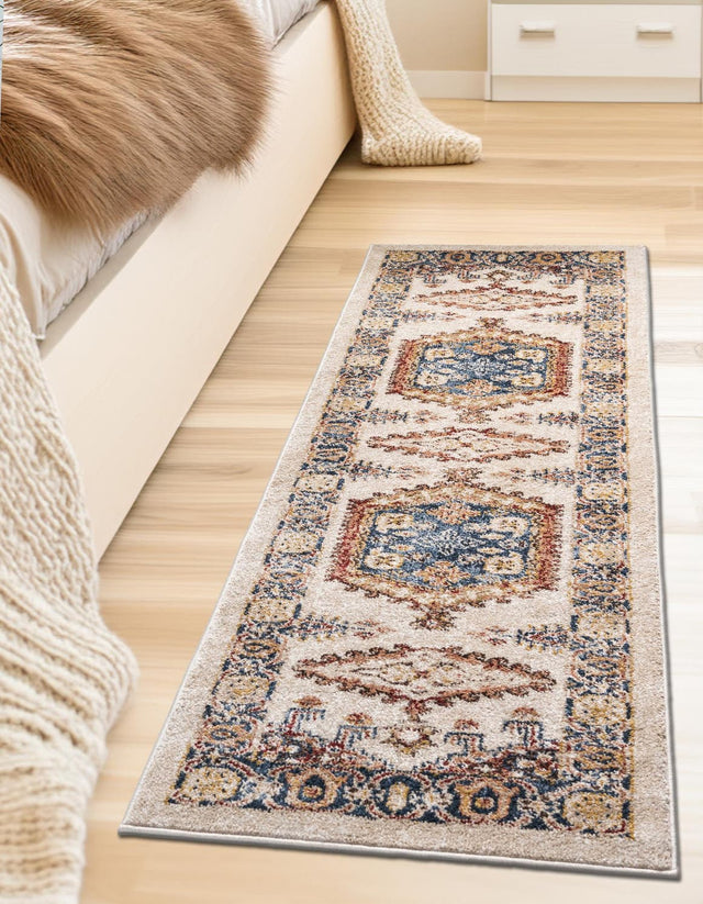 Cream 3' x 10' Utopia Runner Rug