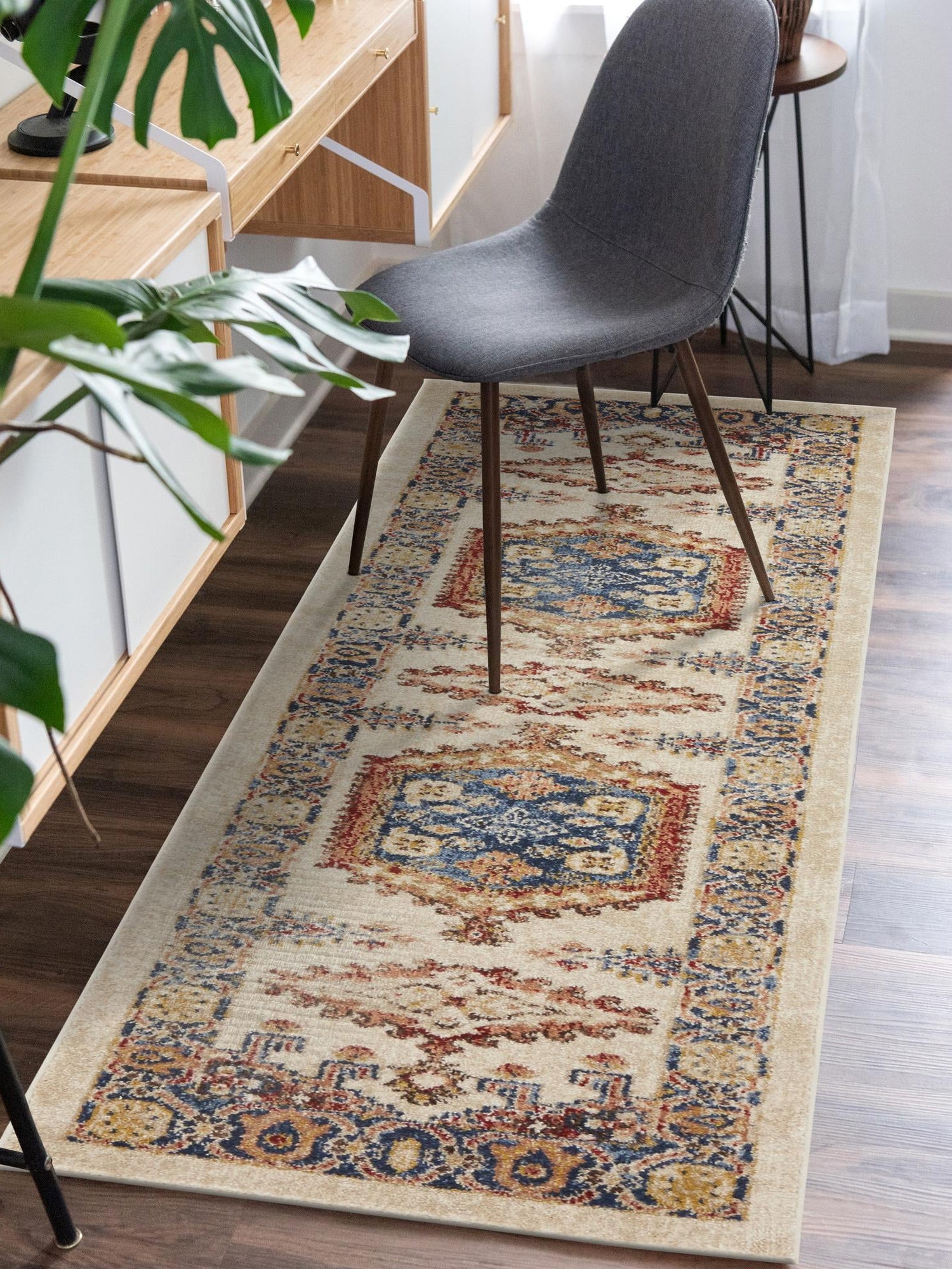 Cream 2' 7 x 10' Utopia Runner Area Rug Traditional Vintage Persian Inspired Vivid Color Durable Carpet for Unique Interiors for Sale at Rug Engine