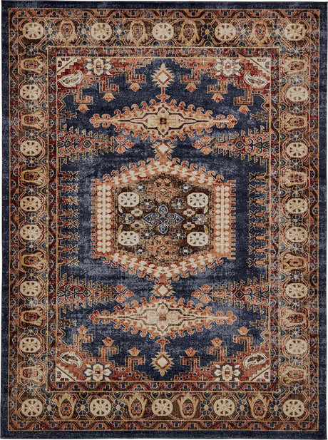 Blue 9' x 12' 2 Utopia Rectangle Area Rug Traditional Vintage Persian Inspired Vivid Color Durable Carpet for Unique Interiors for Sale at Rug Engine