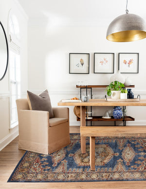 Blue 9' x 12' 2 Utopia Rectangle Area Rug