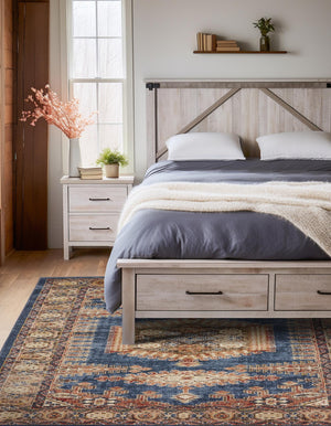 Blue 9' x 12' 2 Utopia Rectangle Area Rug