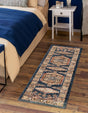 Blue 2' 7 x 10' Utopia Runner Area Rug Traditional Vintage Persian Inspired Vivid Color Durable Carpet for Unique Interiors for Sale at Rug Engine
