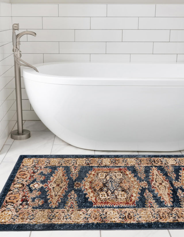 Blue 2' x 8' Utopia Runner Area Rug Traditional Vintage Persian Inspired Vivid Color Durable Carpet for Unique Interiors for Sale at Rug Engine