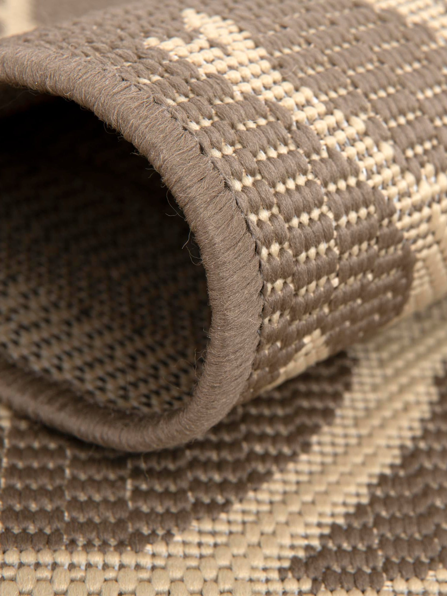 Brown 7' 1 x 10' Outdoor Botanical Rectangle Rug