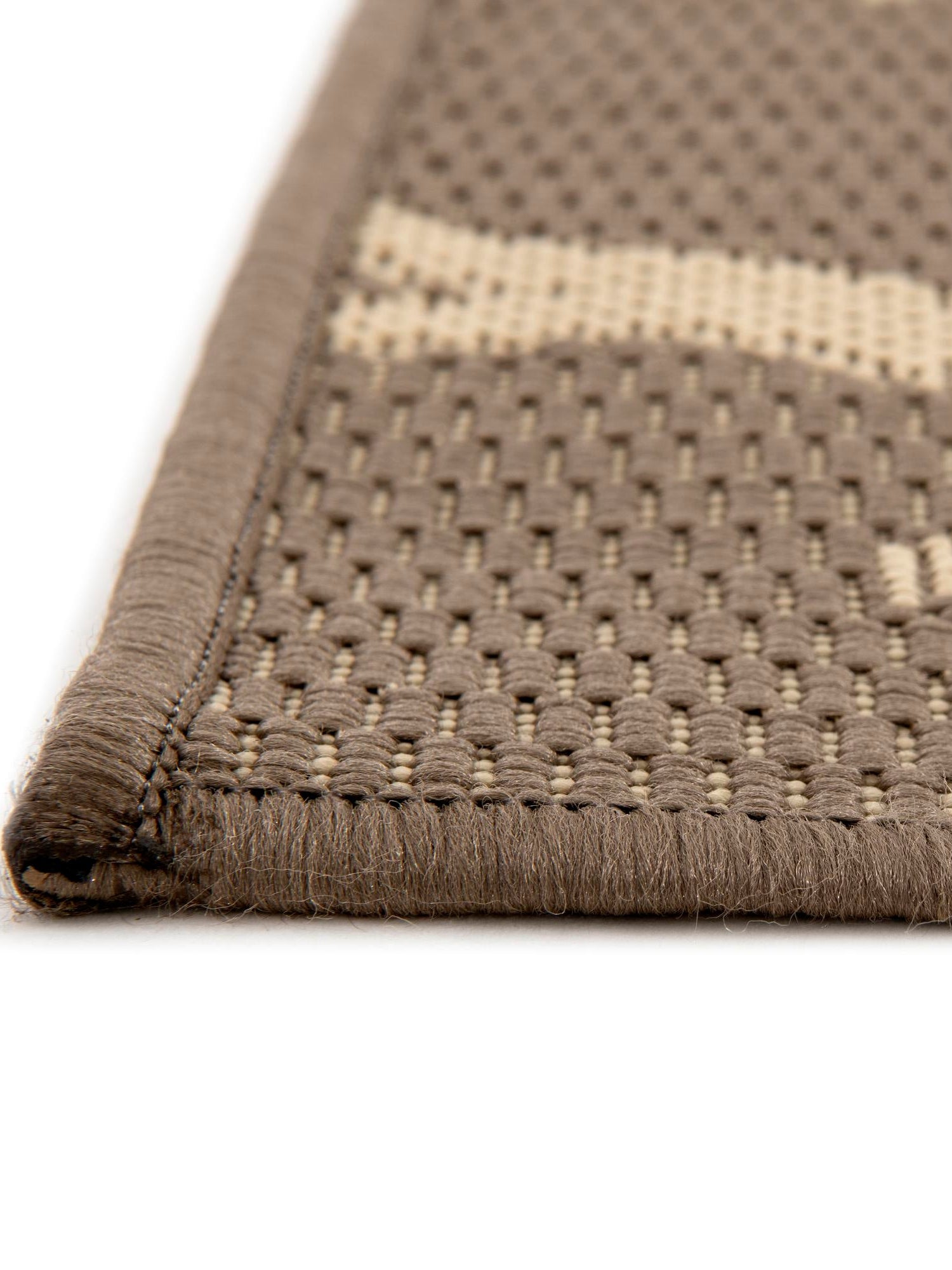 Brown 7' 1 x 10' Outdoor Botanical Rectangle Rug