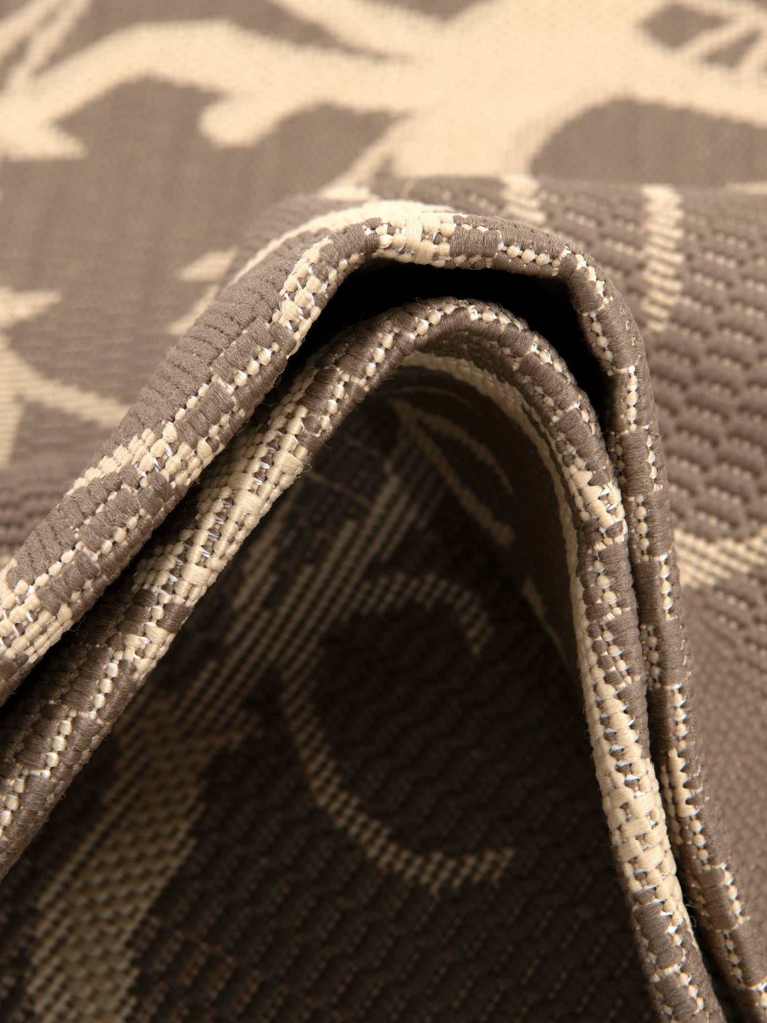 Brown 7' 1 x 10' Outdoor Botanical Rectangle Rug