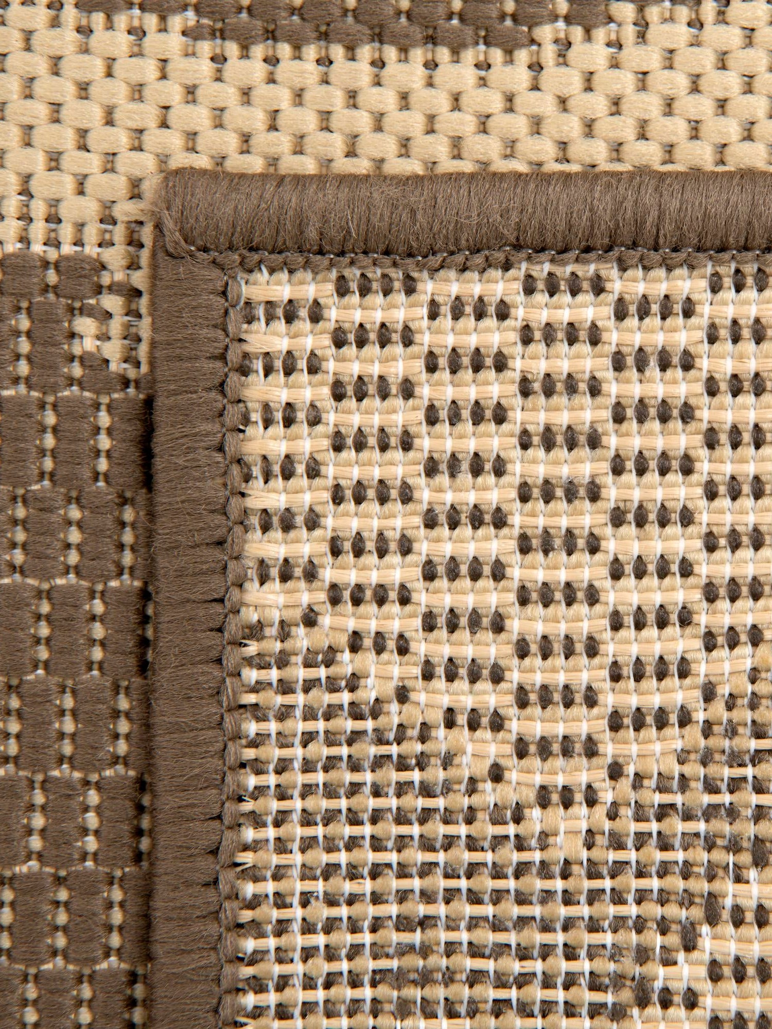 Brown 6' 1 x 9' Outdoor Botanical Rectangle Area Rug Weather Resistant for Patio, Deck, Terrace, Balcony, Porch Polypropylene Garden Floral Tropical Carpet for Sale at Rug Engine