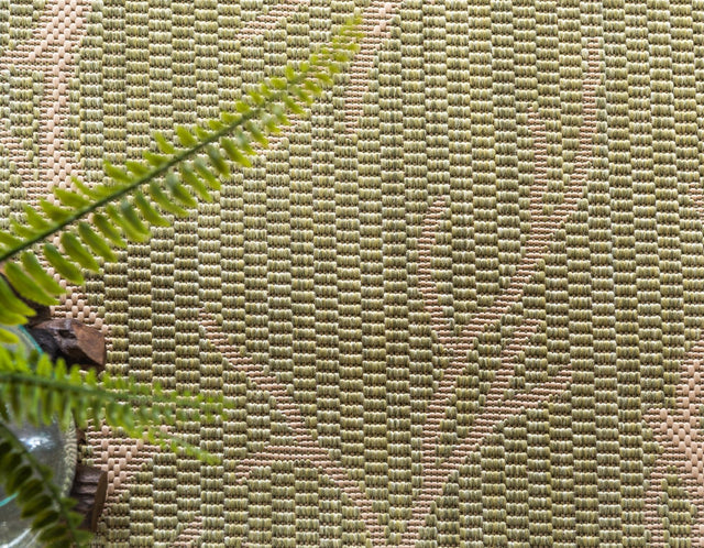 Light Green 5' 1 x 8' Outdoor Botanical Rectangle Area Rug Weather Resistant for Patio, Deck, Terrace, Balcony, Porch Polypropylene Garden Floral Tropical Carpet for Sale at Rug Engine