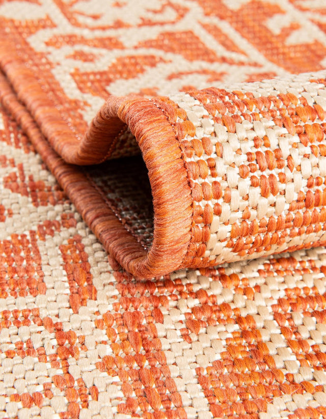 Terracotta 5' 1 x 8' Outdoor Botanical Rectangle Rug