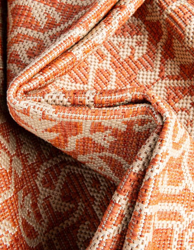 Terracotta 5' 1 x 8' Outdoor Botanical Rectangle Rug