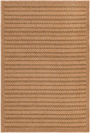 Light Brown 4' x 6' Outdoor Border Rectangle Area Rug Weather Resistant for Patio, Deck, Terrace, Balcony, Porch