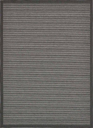 Gray 8' x 11' 4 Outdoor Border Rectangle Area Rug Weather Resistant for Patio, Deck, Terrace, Balcony, Porch 100% Polypropylene Classic Bordered Carpet for Sale at Rug Engine