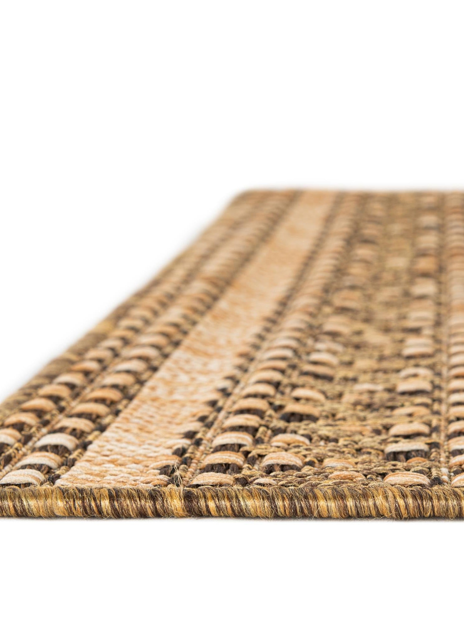 Light Brown 7' x 10' Outdoor Modern Rectangle Area Rug Weather Resistant for Patio, Deck, Terrace, Balcony, Porch 100% Polypropylene Modern Outside Carpet for Sale at Rug Engine