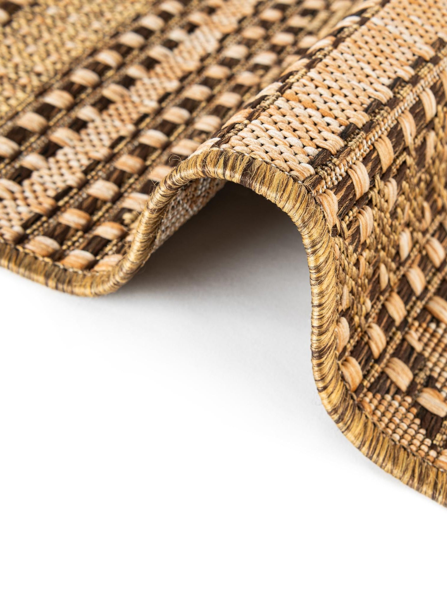 Light Brown 6' 1 x 9' Outdoor Modern Rectangle Area Rug Weather Resistant for Patio, Deck, Terrace, Balcony, Porch 100% Polypropylene Modern Outside Carpet for Sale at Rug Engine