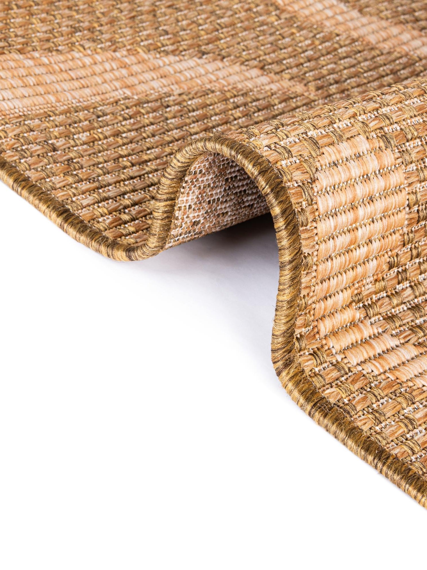 Brown 2' x 3' 1 Outdoor Botanical Rectangle Area Rug Weather Resistant for Patio, Deck, Terrace, Balcony, Porch Polypropylene Garden Floral Tropical Carpet for Sale at Rug Engine