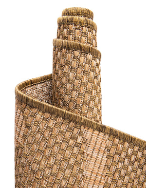 Brown 3' 3 x 5' 3 Outdoor Botanical Rectangle Area Rug Weather Resistant for Patio, Deck, Terrace, Balcony, Porch Polypropylene Garden Floral Tropical Carpet for Sale at Rug Engine