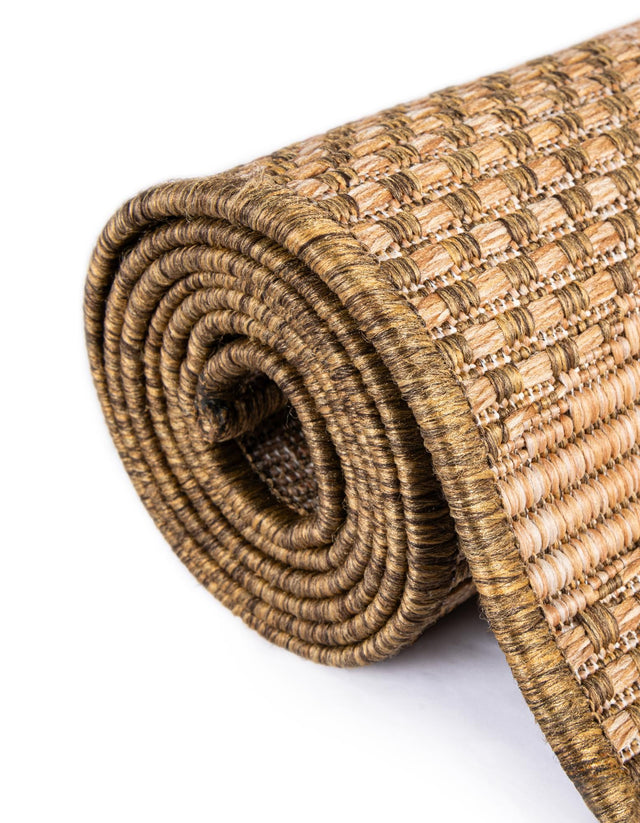 Brown 2' x 3' 1 Outdoor Botanical Rectangle Area Rug Weather Resistant for Patio, Deck, Terrace, Balcony, Porch Polypropylene Garden Floral Tropical Carpet for Sale at Rug Engine