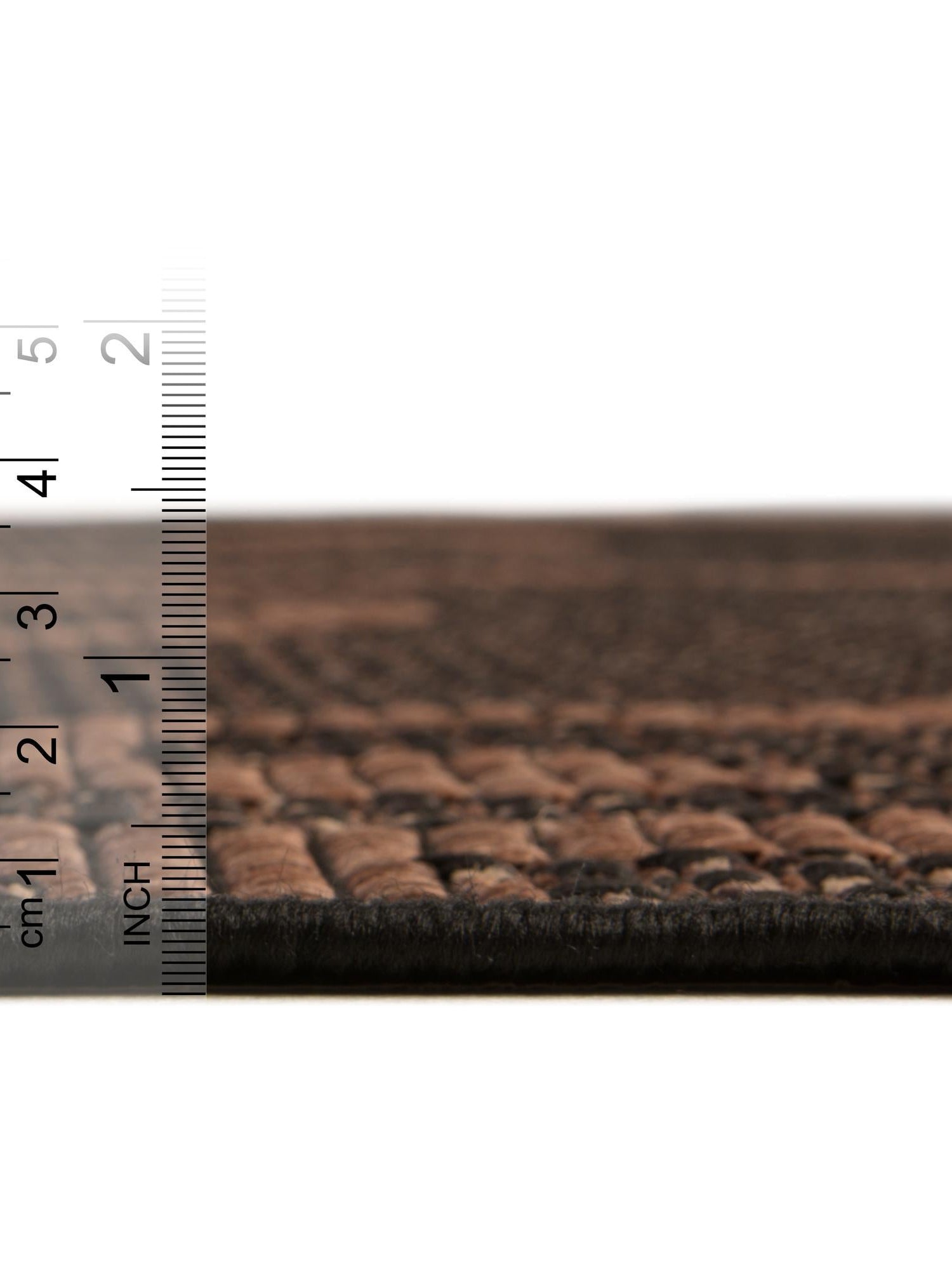 Chocolate Brown 3' 3 x 5' 3 Outdoor Botanical Rectangle Area Rug Weather Resistant for Patio, Deck, Terrace, Balcony, Porch Polypropylene Garden Floral Tropical Carpet for Sale at Rug Engine