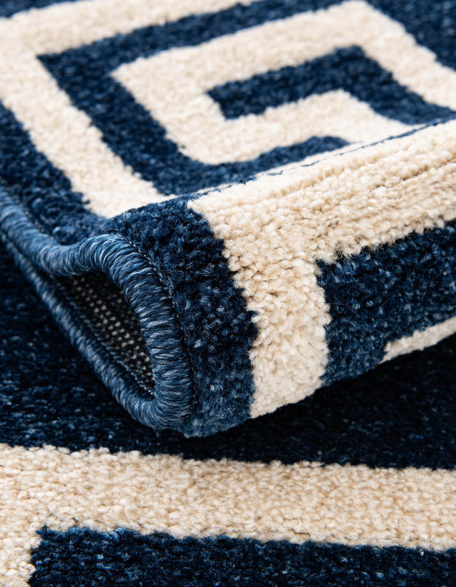 Navy Blue 8' x 8' Athens Square Rug
