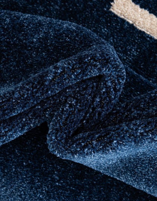 Navy Blue 8' x 8' Athens Square Rug