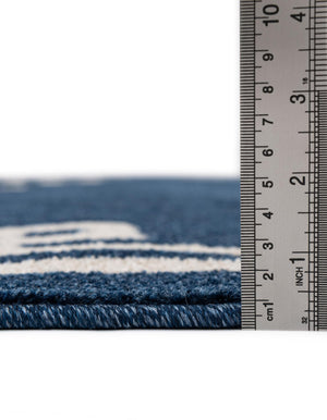 Dark Blue 5' 3 x 8' Athens Rectangle Area Rug 100% Polypropylene With Cotton Backing Easy Clean Indoor Living Dining Room Bedroom Office Carpet for Sale at Rug Engine