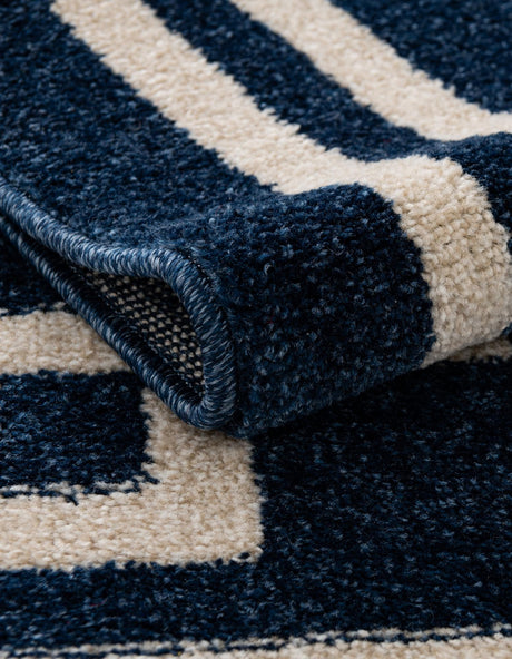 Dark Blue 2' x 3' 1 Athens Rectangle Area Rug 100% Polypropylene With Cotton Backing Easy Clean Indoor Living Dining Room Bedroom Office Carpet for Sale at Rug Engine