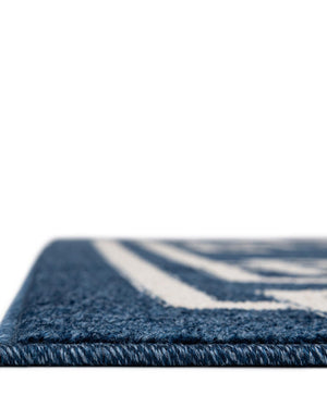 Dark Blue 5' 3 x 8' Athens Rectangle Area Rug 100% Polypropylene With Cotton Backing Easy Clean Indoor Living Dining Room Bedroom Office Carpet for Sale at Rug Engine