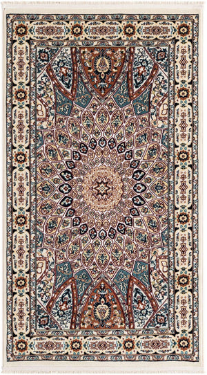 Ivory 3' 1 x 5' 3 Narenj Rectangle Area Rug 85% Polypropylene & 15% Polyester Traditional Classic Carpet for Living, Dining, Bedrooms, Office for Sale at Rug Engine